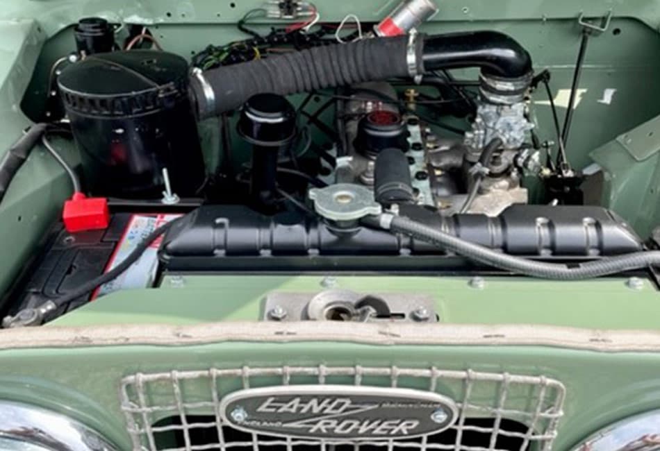Restored Land Rover engine