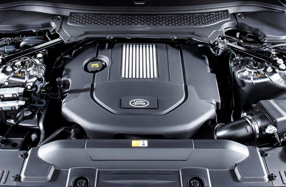 Land Rover engine servicing